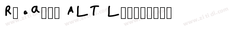 Ricardo ALT Light字体转换
